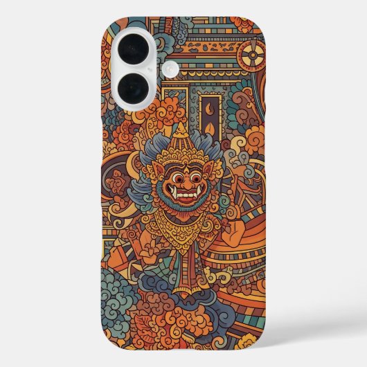 Coques Case-Mate iPhone conception d'art hindou indigène indonésien (Verso)