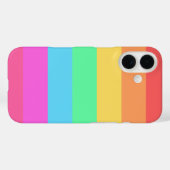 Coques Case-Mate iPhone Conception de bandes de couleurs arc-en-ciel paste (Verso (horizontal))
