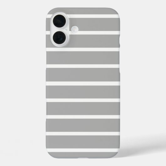 Coques Case-Mate iPhone Conception de bandes grises cendrées (Verso)