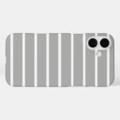 Coques Case-Mate iPhone Conception de bandes grises cendrées (Verso (horizontal))