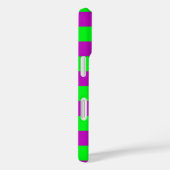 Coques Case-Mate iPhone Conception de bandes violettes et vertes (Verso / Droite)
