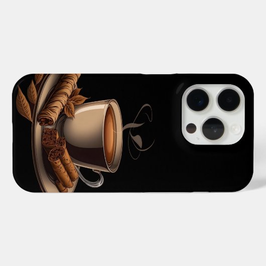 Coques Case-Mate iPhone Conception de café (Verso (horizontal))