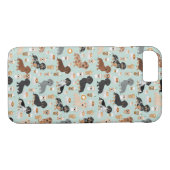 Coques Case-Mate iPhone Conception de cafés de teckel (Dos (Horizontal))