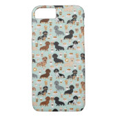 Coques Case-Mate iPhone Conception de cafés de teckel (Dos)