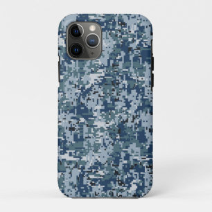 Etui iPhone Case-Mate Conception de camouflage numérique bleu marine
