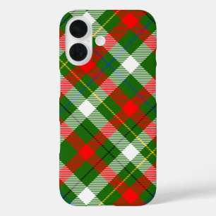 Coques iPhone 16 Conception de carreaux en flanelle rouge vert blan