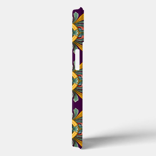 Coques Case-Mate iPhone Conception de carreaux victoriens violets (Verso / Droite)