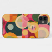 Coques Case-Mate iPhone Conception de cercle abstrait (Dos (Horizontal))