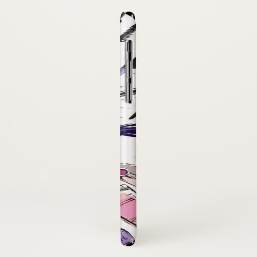 Coques Case-Mate iPhone Conception de cercle de maquillage (Dos/Gauche)