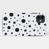 Coques Case-Mate iPhone Conception de cercle noir et blanc (Dos (Horizontal))