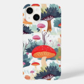 Coques Case-Mate iPhone Conception de champignons et d'arbres (Verso)