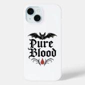 Coques Case-Mate iPhone Conception de chauve-souris gothique de sang pur | (Verso)