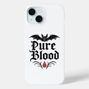 Coque Pour iPhone 15 Conception de chauve-souris gothique de sang pur  