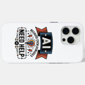 Coques Case-Mate iPhone Conception de citation de technologie humoristique (Verso (horizontal))