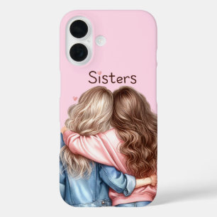 Coques iPhone 16 Conception de cliparts pour sœurs de l'âme – Meill