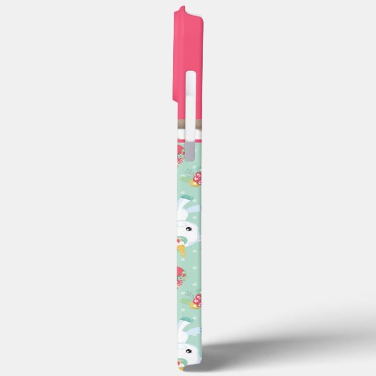 Coques Case-Mate iPhone Conception de Coeurs et Unicornes (Verso / Gauche)