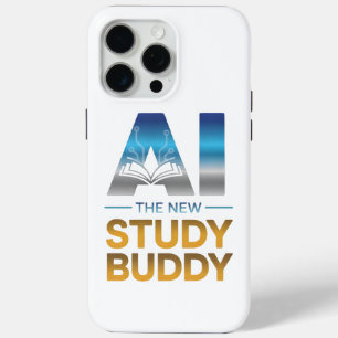 Coque iPhone 15 Pro Max Conception de compagnon d'étude en intelligence ar