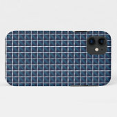 Coques Case-Mate iPhone Conception de compartiment arrondie bleue (Dos (Horizontal))