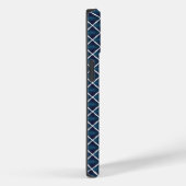 Coques Case-Mate iPhone Conception de compartiment arrondie bleue (Verso / Droite)