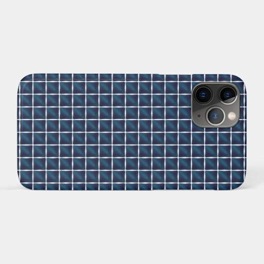Coques Case-Mate iPhone Conception de compartiment bleu arrondi (Dos (Horizontal))