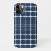 Coques Case-Mate iPhone Conception de compartiment bleu arrondi (Dos)