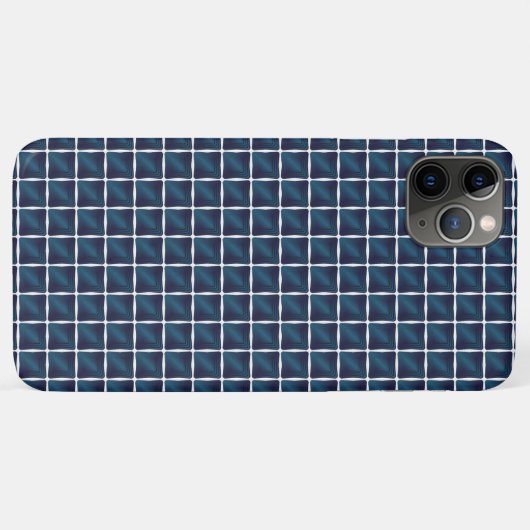 Coques Case-Mate iPhone Conception de compartiment bleu arrondi (Dos (Horizontal))