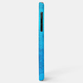 Coques Case-Mate iPhone Conception de couleur unie bleue abstraite (Dos/Gauche)