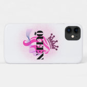 Coques Case-Mate iPhone Conception de couronne de reine rose – Puissance f (Dos (Horizontal))
