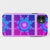 Coques Case-Mate iPhone Conception de courtepointe étoile solitaire violet (Dos (Horizontal))