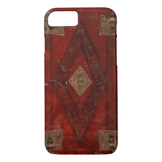 Coques Case-Mate iPhone Conception de couverture médiévale gravée en cuir (Dos)