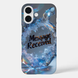 Coques iPhone 16 Conception de cristal de discours texturé luxueux