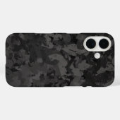 Coques Case-Mate iPhone Conception de design graphique abstrait noir et gr (Verso (horizontal))