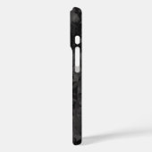 Coques Case-Mate iPhone Conception de design graphique abstrait noir et gr (Verso / Gauche)