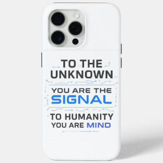Coque iPhone 15 Pro Max Conception de devis AI - Signal à l'esprit inconnu