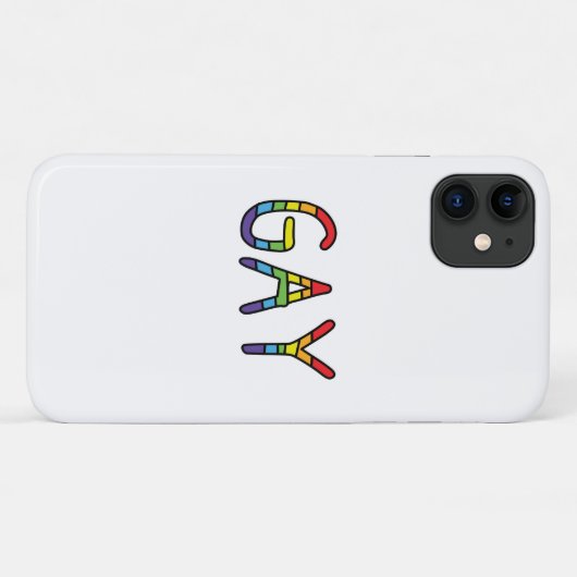 Coques Case-Mate iPhone Conception de Doodle Gay (Dos (Horizontal))