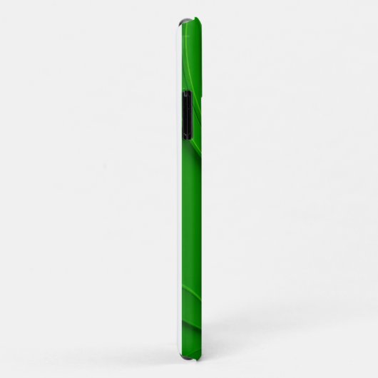 Coques Case-Mate iPhone Conception de feuille minimale verte (Dos/Droite)