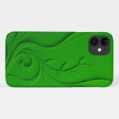 Coques Case-Mate iPhone Conception de feuille minimale verte (Dos (Horizontal))