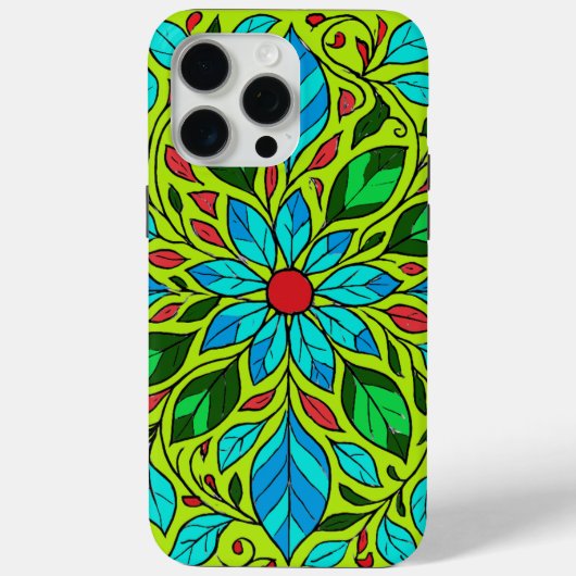 Coques Case-Mate iPhone Conception de feuilles de mandala (Verso)