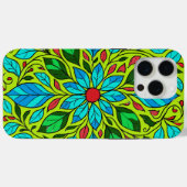 Coques Case-Mate iPhone Conception de feuilles de mandala (Verso (horizontal))