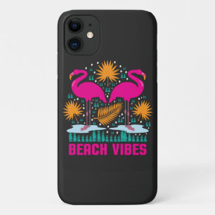 Case-Mate iPhone Case Conception de flamants roses de vibes de plage