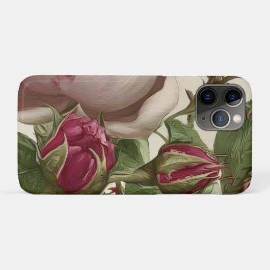 Coques Case-Mate iPhone Conception de fleurs botaniques (Dos (Horizontal))