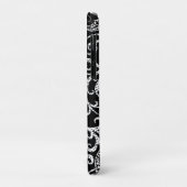 Coques Case-Mate iPhone Conception de fleurs de dalmatien noir mignon (Dos/Gauche)