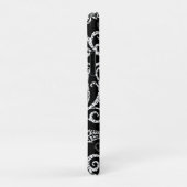 Coques Case-Mate iPhone Conception de fleurs de dalmatien noir mignon (Dos/Droite)