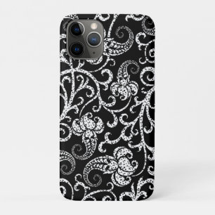 Case-Mate iPhone Case Conception de fleurs de dalmatien noir mignon