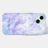 Coques Case-Mate iPhone Conception de fleurs de lilas violet clair élégant (Verso (horizontal))