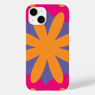 Coque Pour iPhone 14 Conception de fleurs géométriques colorées