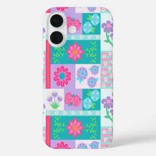Coques iPhone 16 Conception de fleurs vibrantes en fleurs