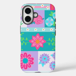 Coques iPhone 16 Conception de fleurs vibrantes en fleurs