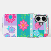 Coques Case-Mate iPhone Conception de fleurs vibrantes en fleurs (Verso (horizontal))