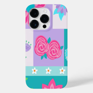 Coque Pour iPhone 14 Pro Conception de fleurs vibrantes en fleurs
